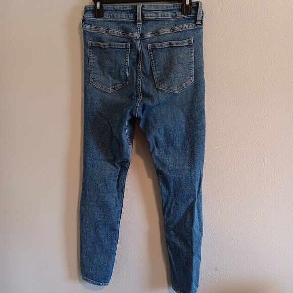 GAP Denim High Rise Universal Legging Jeans Distressed Size 8/29 Regular - Picture 4 of 6